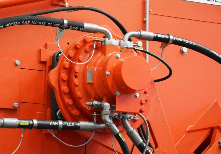 Hydraulischer Antrieb eines Shredders