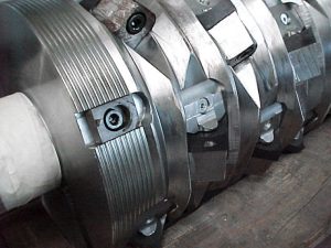 Räummesser am Rande des WEIMA Rotors