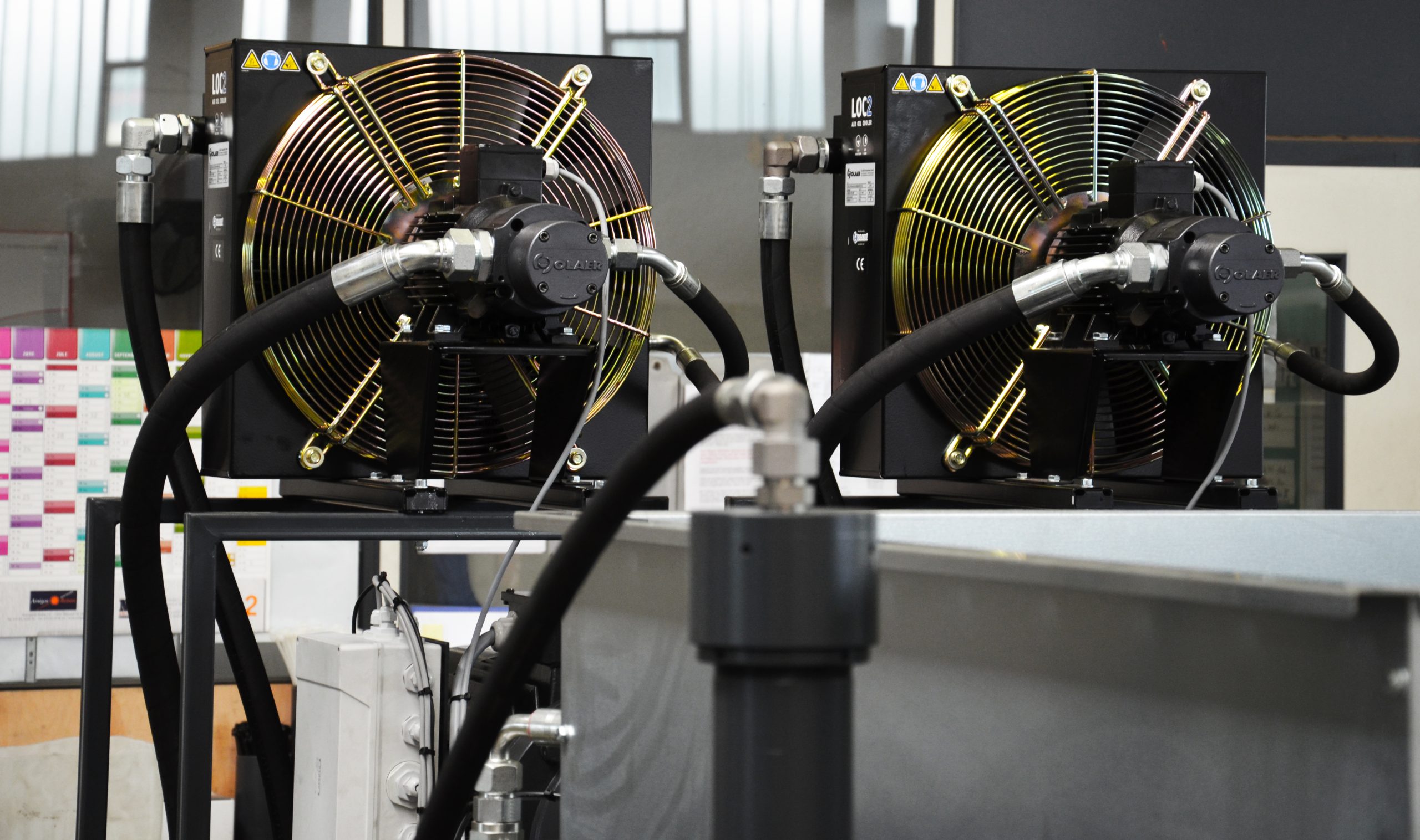 Doppelkühlung für Öl auf Hydrauliktank