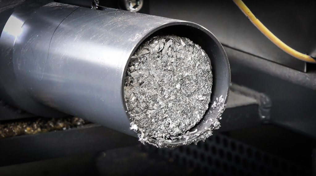 briquette press cylindrical discharge