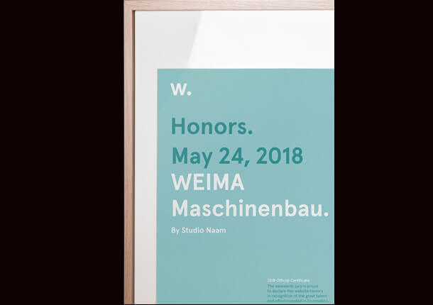 Honors. Weima
