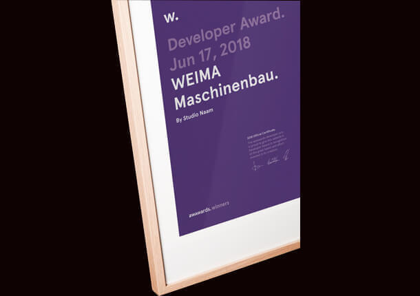 Developer Award – Studio Naam