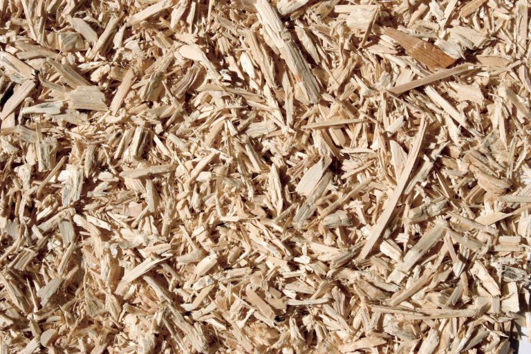 Shredded wood scrap