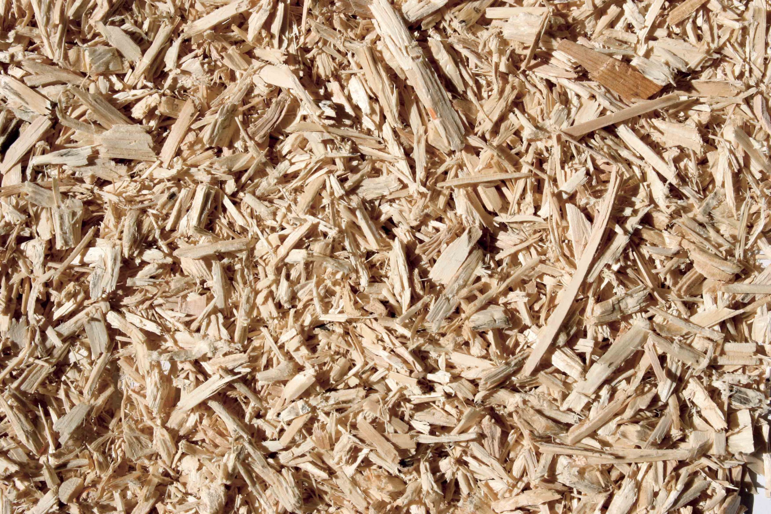 Shredded wood scrap