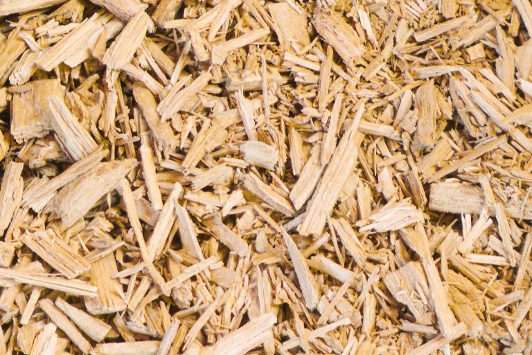 shredded solid wood