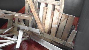 Pallets made of solid wood