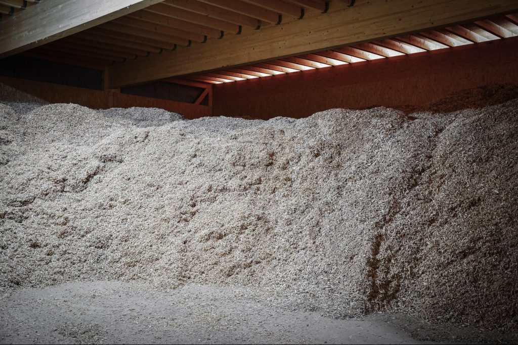 Wood chips from pallets