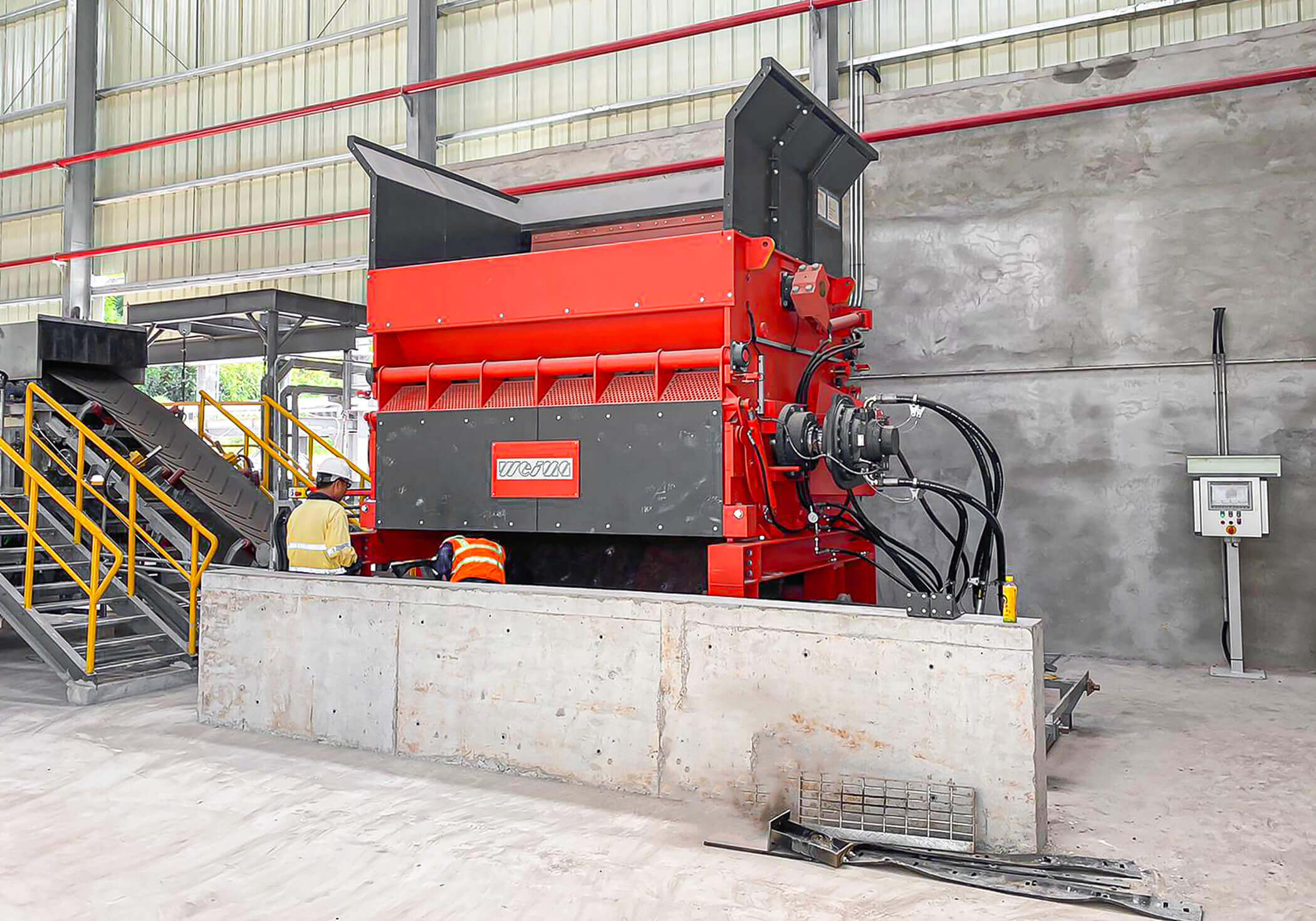 PowerLine 3000 shredder in Cambodia