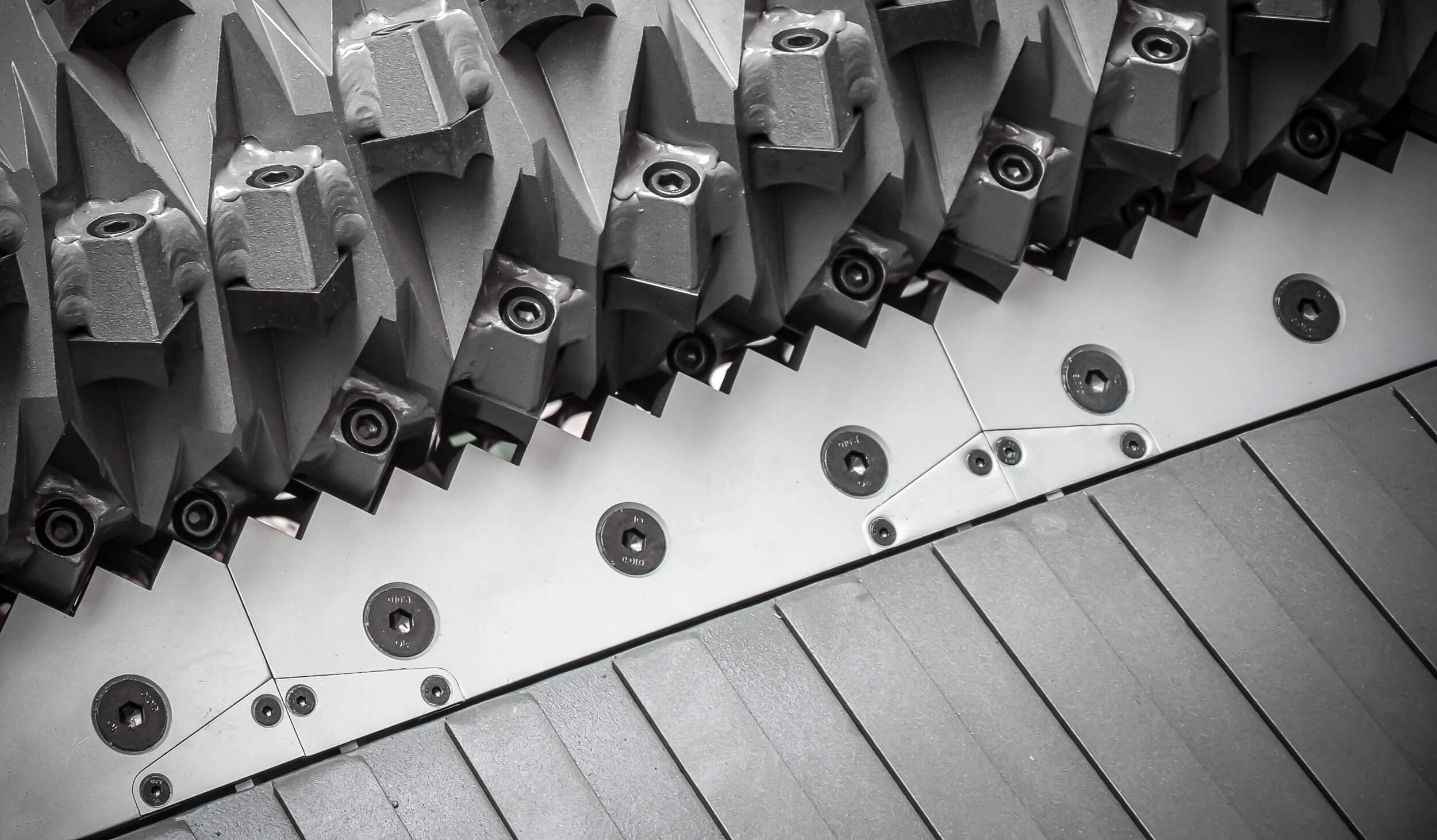 Ansicht eines WEIMA Rotors mit einstellbaren Gegenmessern