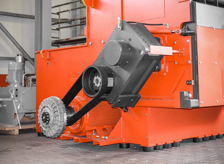 Klassischer, elektromechanischer Antrieb eines WEIMA Zerkleinerers