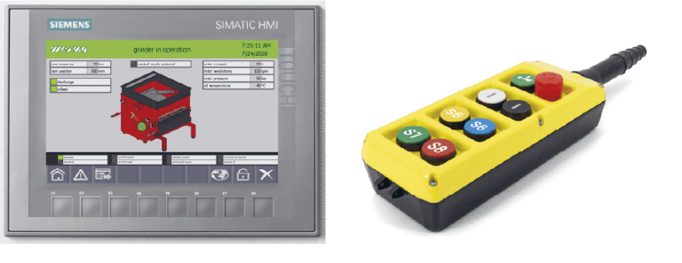 SPS-Steuerung mit großem Touch-Panel