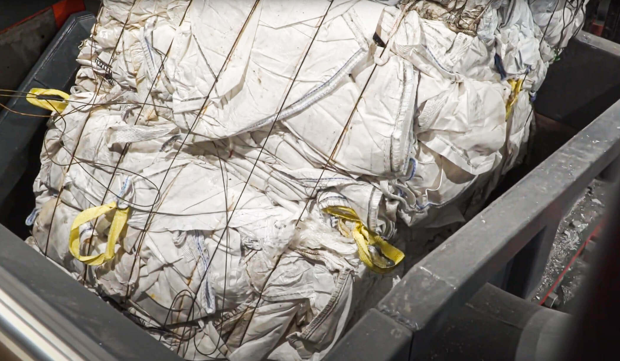 Zerkleinerung von Big Bag Ballen