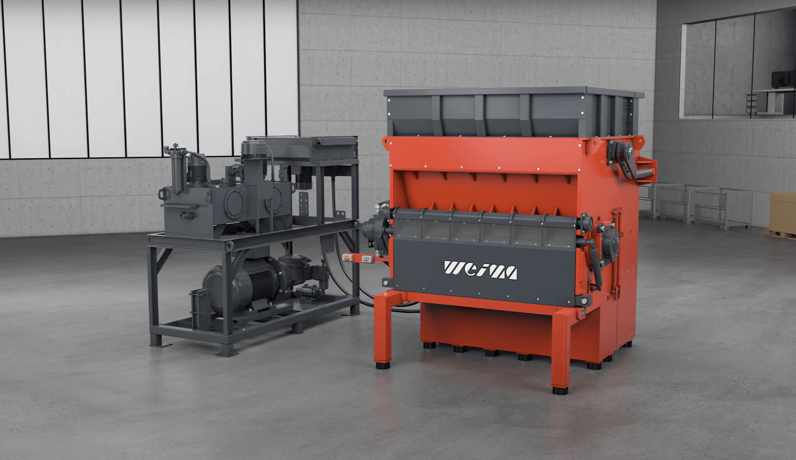 WEIMA W5 Shredder mit Hydraulikantrieb