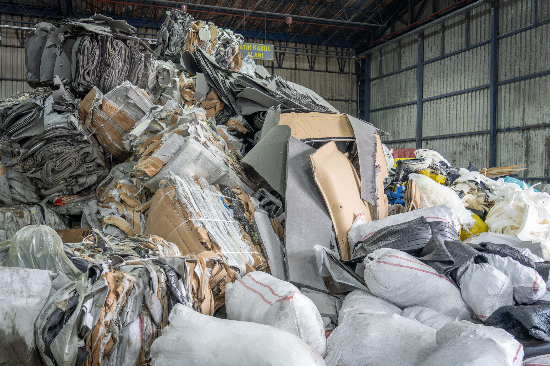 Piles of domestic and industrial waste