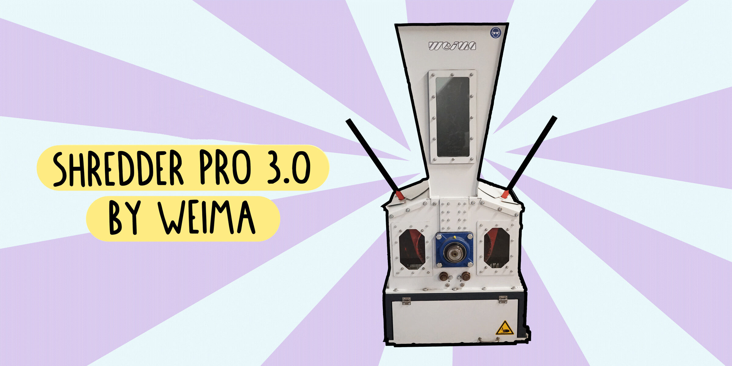 Photo of Shredder pro on colorful background